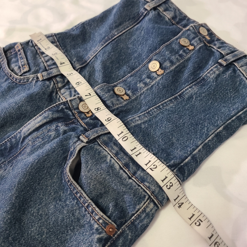 Zara Denim Button-Up Strapless Corset Maxi Dress NWT Size XS - Picture 10 of 16